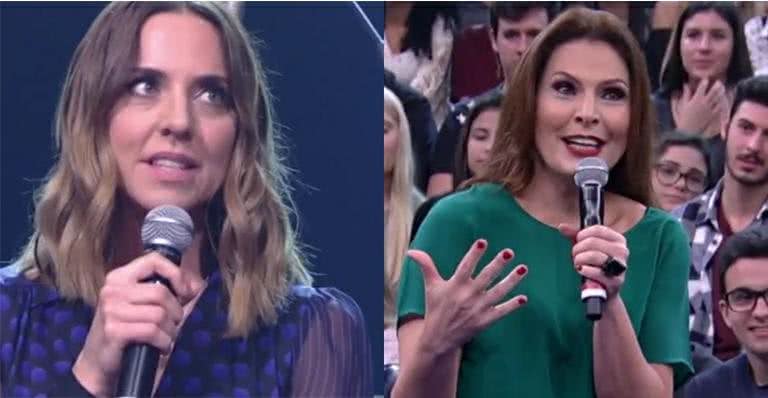 Mel C tira dúvida com a sexóloga Laura Miller do 'Altas Horas' - Reprodução TV Globo