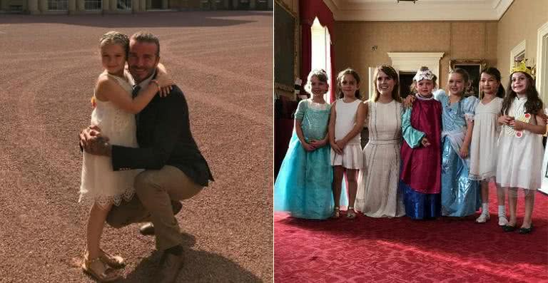 David Beckham mostra fotos da filha, Harper Seven, no Palácio de Buckingham - Reprodução / Instagram