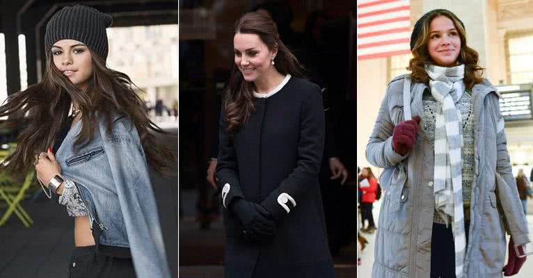 Selena Gomez, Kate Middleton e Bruna Marquezine - Divulgação/Getty Images/TV Globo