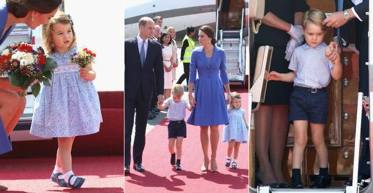 Príncipe William, Kate Middleton, príncipe George e princesa Charlotte na Alemanha - Getty Images