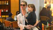 Alinne Moraes e o filho, Pedro - William Oda / AgNews