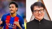 Neymar e Jackie Chan - Reprodução/ Instagram/Getty Images