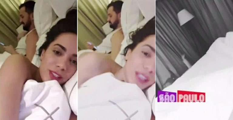 Anitta dorme com amigos em quarto de hotel - Instagram/Reprodução