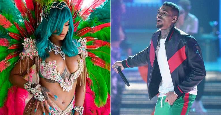 Chris Brown faz comentário em foto sexy de Rihanna - Reprodução/ Instagram/Getty Images