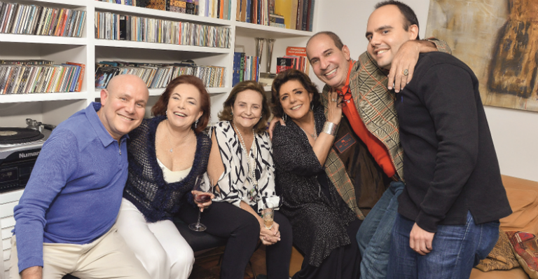 Paulo Müller, Maryse Müller, Lucinha Araújo, Leda Nagle, Carlos Fernando, Antonio Paulo Pitanguy Müller - Cristina Granato