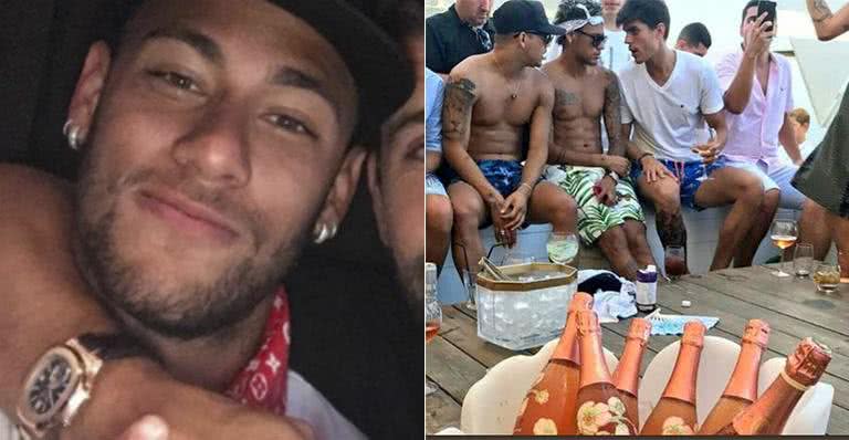 Preço do champagne em festão de Neymar rende memes - Reprodução Instagram