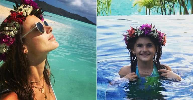 Alessandra Ambrosio e a filha, Anja Louise - Reprodução / Instagram