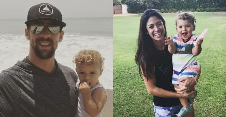 Michael Phelps, Boomer e Nicole - Reprodução / Instagram