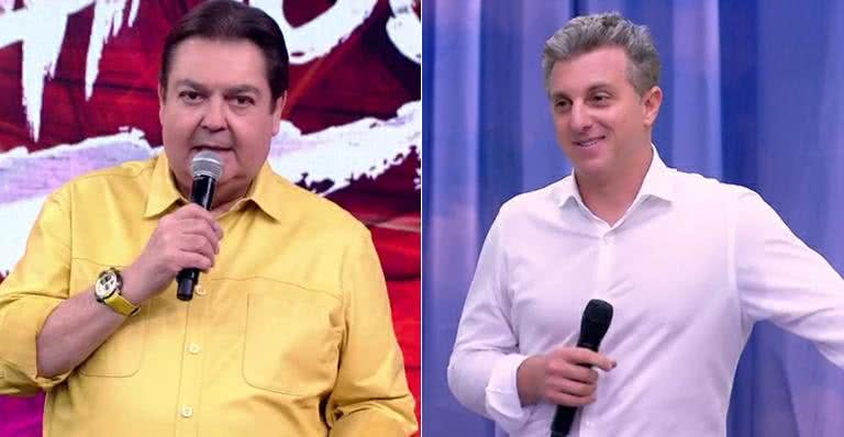 Faustão e Luciano Huck - TV Globo/Reprodução