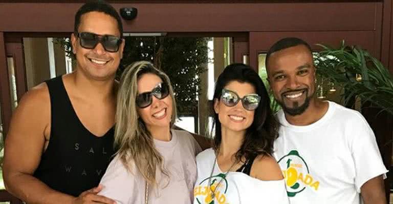 Xanddy, Carla Perez, Sara e Alexandre Pires - Instagram/Reprodução