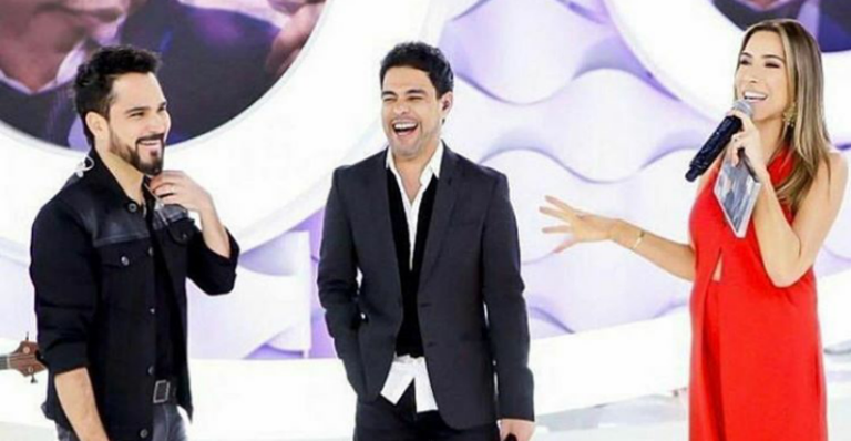 Zezé Di Camargo e Luciano e Patricia Abravanel - Gabriel Cardoso/SBT