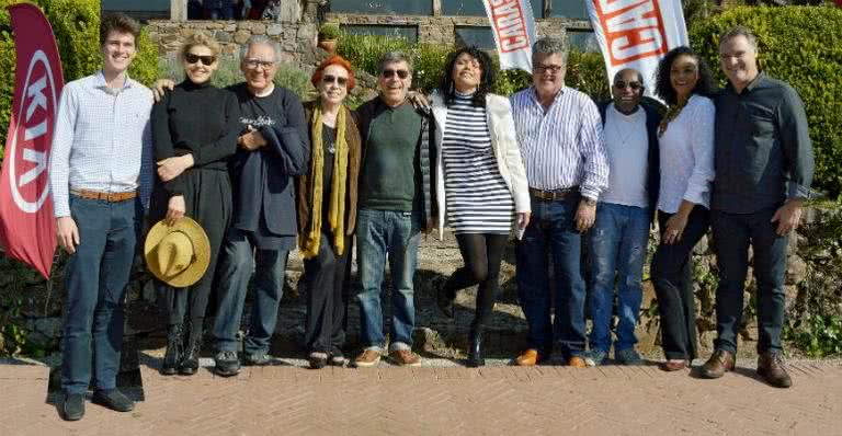 Gustavo, Bárbara, Luiz Carlos, Lucy e Paulo com Dadá, Gandini, Nando, Deise Nunes e Edson Néspolo - LIANE NEVES/LIANE FOTOGRAFIAS