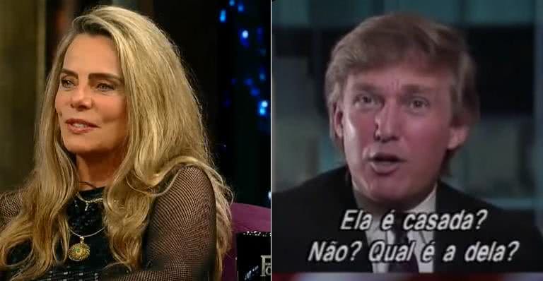 Bruna Lombardi relembra episódio com Donald Trump - Reprodução / TV Record