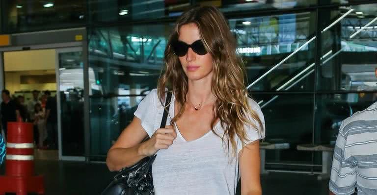 Gisele Bündchen em aeroporto - Manuela Scarpa / Brazil News