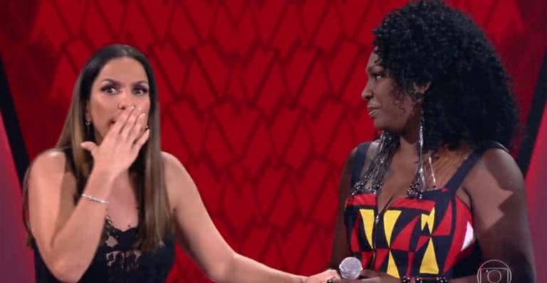 Ivete Sangalo e Dhi Ribeiro se reencontram no palco do The Voice Brasil - TV Globo/Reprodução