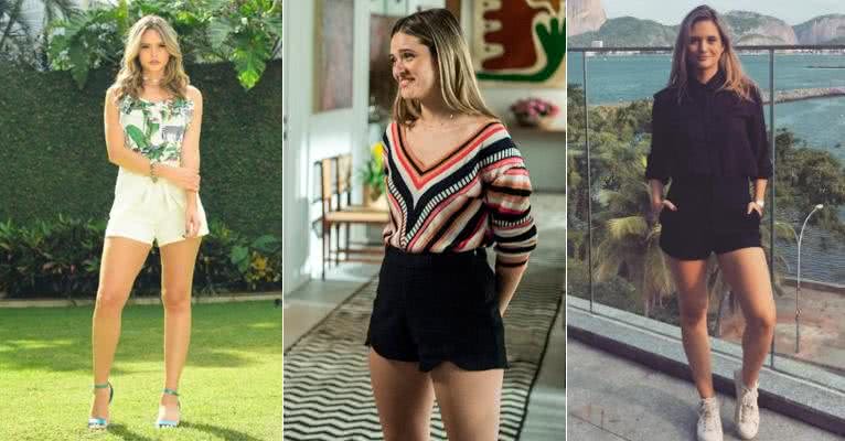 Juliana Paiva: Saiba como usar shorts de alfaiataria - Reprodução/ Instagram/Divulgação/TV Globo