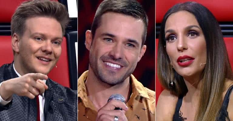 Michel Teló, Sérgio Dalcin e Ivete Sangalo - TV Globo/Reprodução