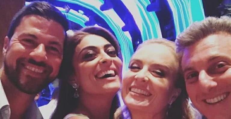 Carlos Eduardo, Juliana Paes, Angélica e Luciano Huck - Instagram/Reprodução