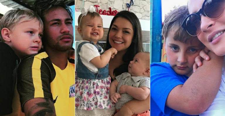 Neymar, Thais Fersoza e Claudia Leitte: homenagens aos filhos - Instagram/Reprodução