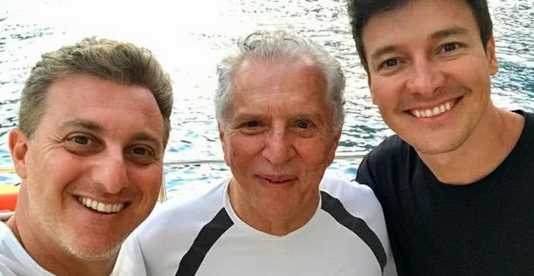 Luciano Huck, Carlos Alberto de Nóbrega e Rodrigo Faro - Reprodução / Instagram