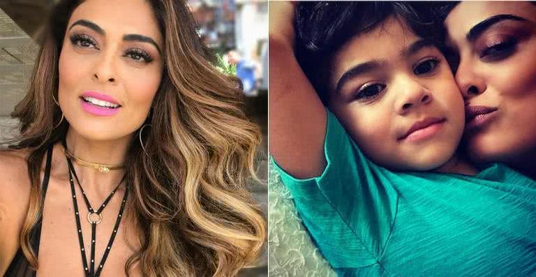 Juliana Paes e o filho caçula, Antônio - Reprodução / Instagram