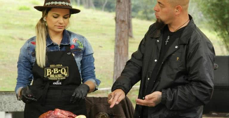 Participante do BBQ Brasil fica com nojo de carne - Gabriel Gabe/SBT