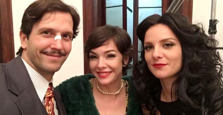 Vladimir Brichta, Regiane Alves e Carolina Chalita - Arquivo Pessoal