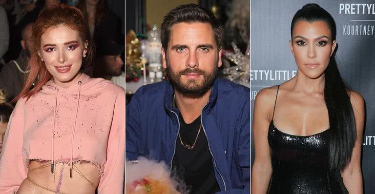 Bella Thorne, Scott Disick e Kourtney Kardashian - Getty Images