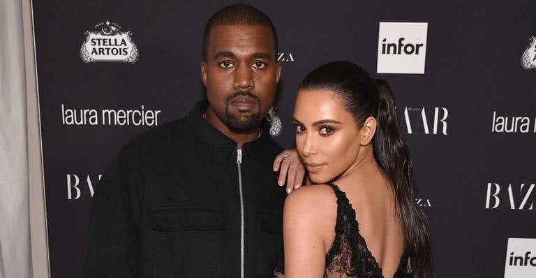 Kanye West e Kim Kardashian - Getty Images