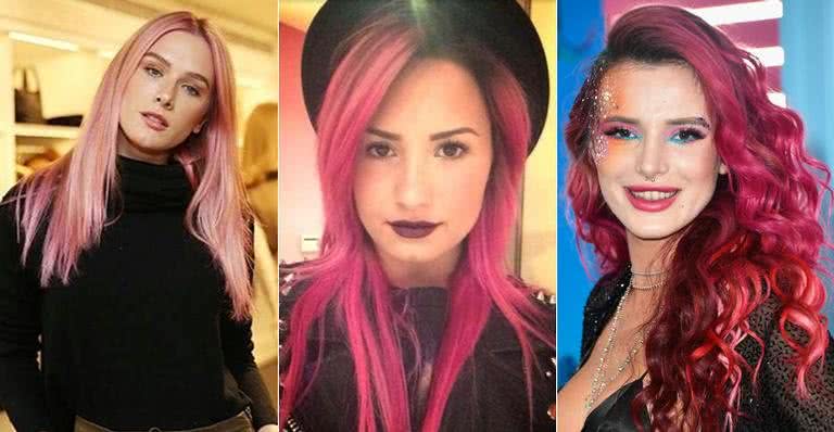 Fiorella Mattheis, Demi Lovato e Bella Thorne - Brazil News/ Getty Images