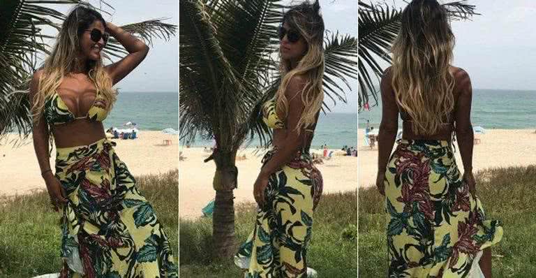 Nana Magalhães, mulher de Tiririca, curte praia no Rio - Instagram/Reprodução