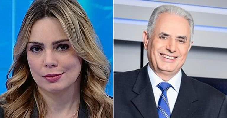 Rachel Scheherazade e William Waack - Reprodução/ TV Globo