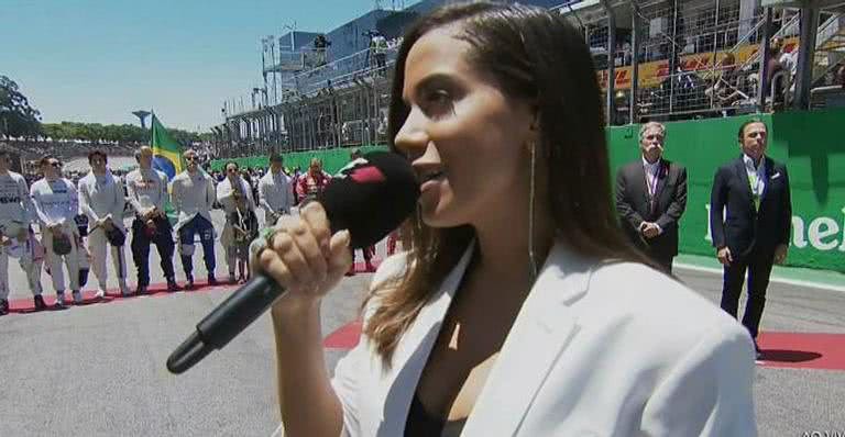 Anitta no GP Brasil - Reprodução