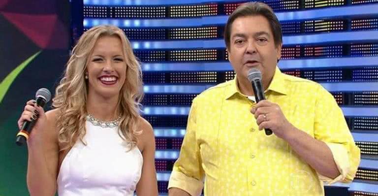 Ju Valcézia e Fausto Silva - Instagram/TV Globo/Reprodução