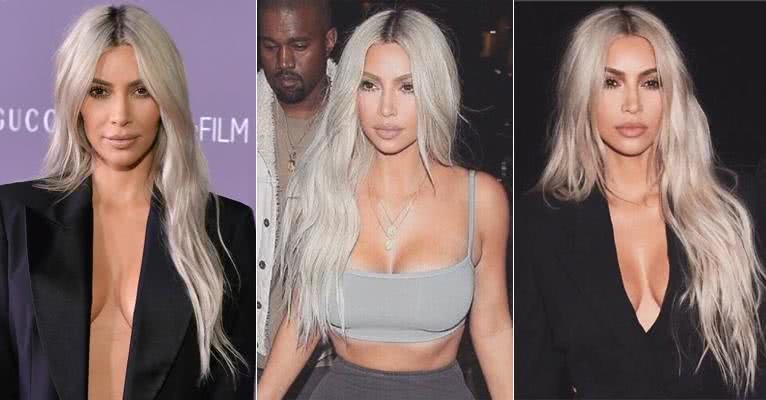 Silver hair: Kim Kardashian adota cabelo prateado - Reprodução/Instagram