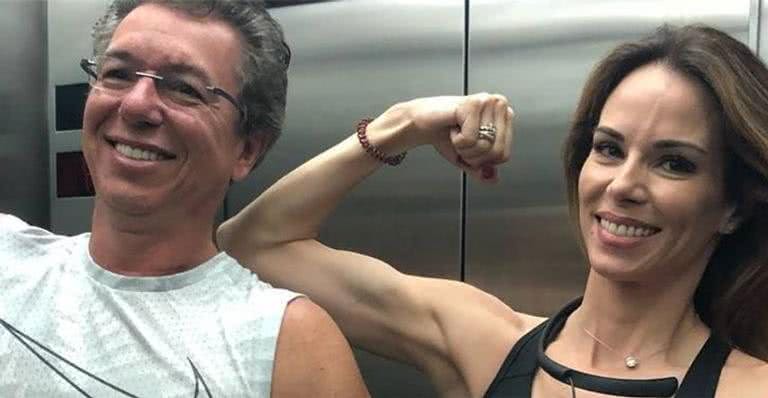 Boninho e Ana Furtado mostram boa forma: 'Casal fit' - Reprodução