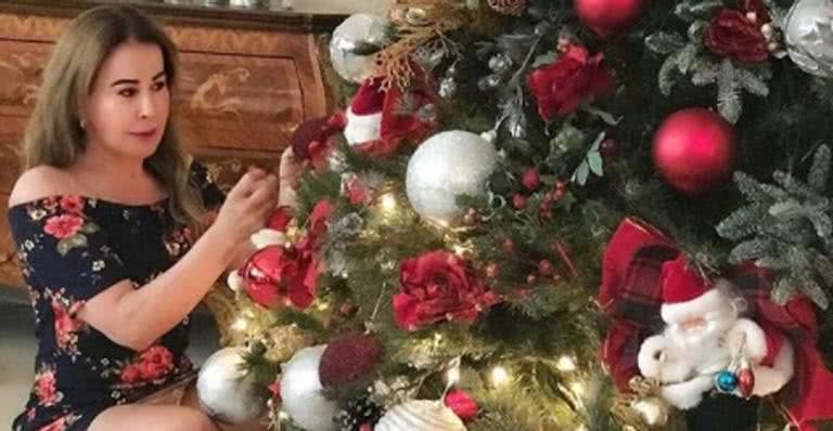 Zilu Camargo monta árvore gigante de Natal em sua mansão - Instagram/Reprodução