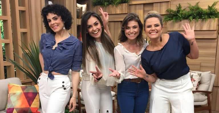 Maria Candida recebe estrelas do musical Hebe! - Divulgação