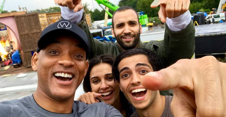 Elenco da versão Live-action de Alladin - reprodução/instagram