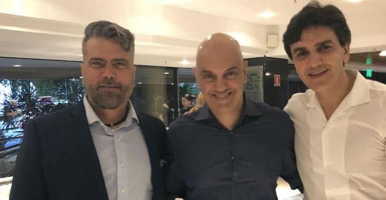 Frederico Lapenda, Alexandre de Moraes e Gabriel Chalita - Reprodução