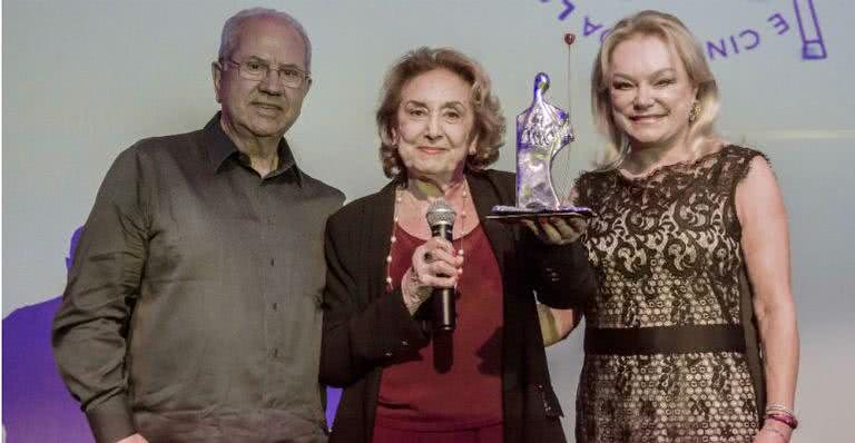 Luiz Carlos Borges da Silveira, Eva Wilma e Maria Inês Borges - Divulgação