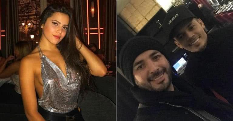 Cantor André Luz encontrou Emilly e Jô Amancio em restaurante - Instagram/Reprodução