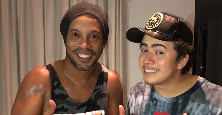 Whindersson E Ronaldinho Gaúcho - reprodução/instagram