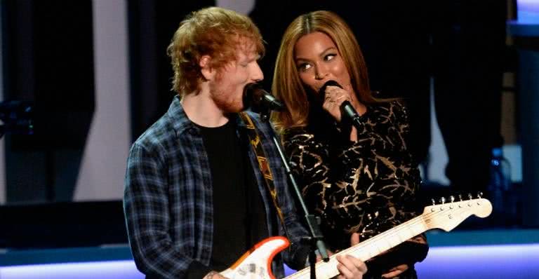 Ed Sheeran e Beyoncé - Getty Images