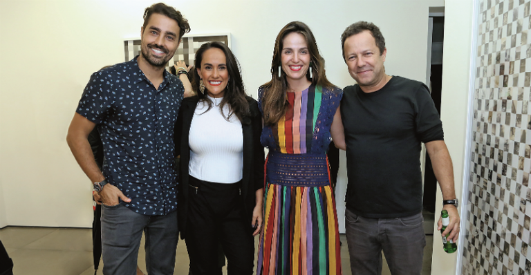 Ricardo Pereira, Francisca Pinto, Malu Barreto e Vik Muniz - Roberto Filho