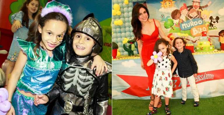 Rosana Jatobá celebra o aniversário dos filhos gêmeos, Lara e Benjamin - Marcos Ribas / Brazil News