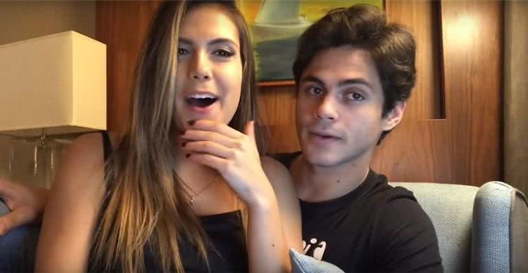 Lucas Veloso e Nathalia Melo falam sobre o namoro - Reprodução