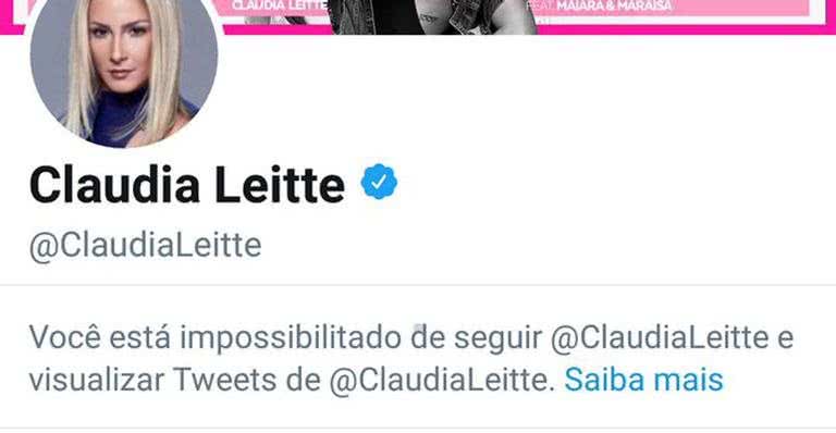 Claudia Leitte bloqueia fãs que criticaram nova música - Reprodução