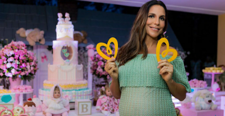 Ivete Sangalo faz chá de fraldas - Rafa Mattei / Reprodução Instagram