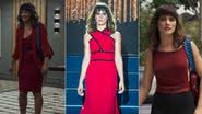 Vermelho: cor é a favorita nos looks de Clara - Divulgação/Reprodução/TV Globo